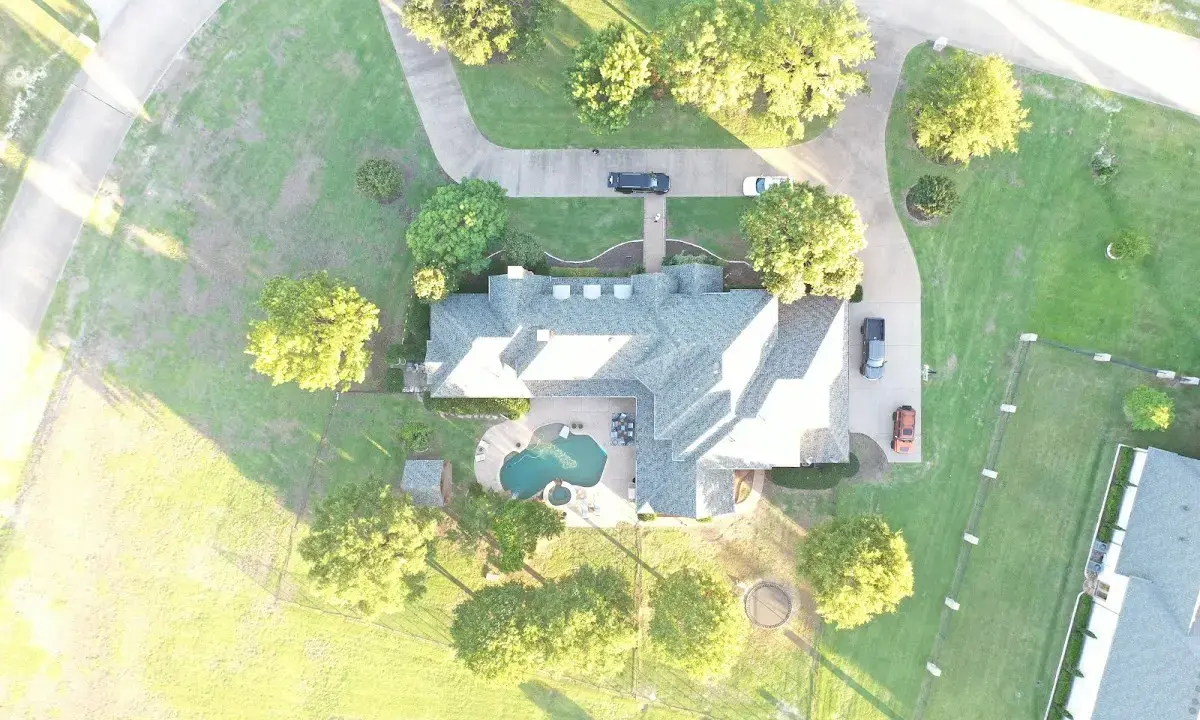 New shingle roof installation on a home in Thompson's Station